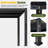 12 Ft. W x 10 Ft. D Outdoor Louvered Pergola Metal Pergola With Adjustable Roof-120551935