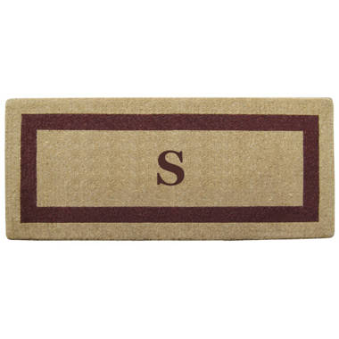 Abrilina X-Large Monogrammed Doormat 36 X 72 – DelaraHome