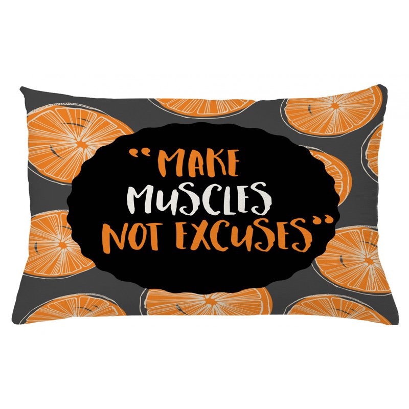 Housse de coussin lombaire intérieur/extérieur fitness, 16 po x 26 po