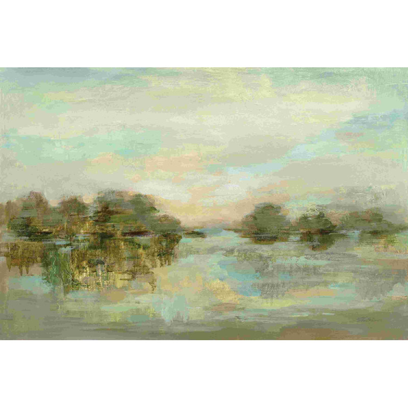 Vert lac de rêve, H 8 po x l 12 po