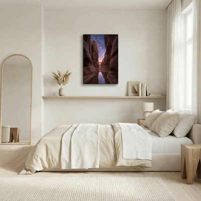 Art mural en toile Gallery Wrap pour le salon, la chambre à coucher, le bureau ou le vestibule - décoration murale décorative avec ciel canyon