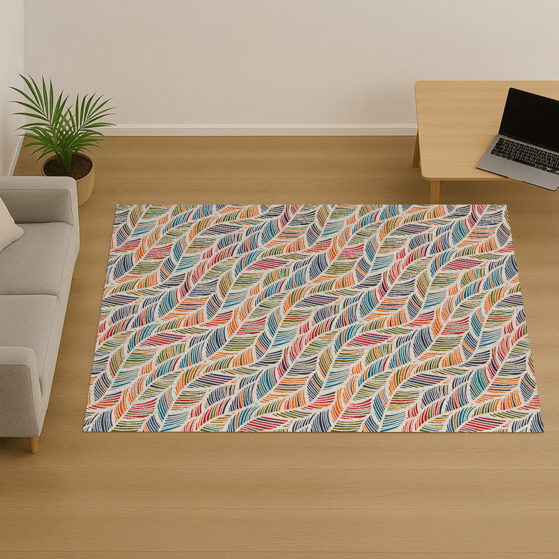 Abstract Area Rug, Rectangle 90 x 150 cm