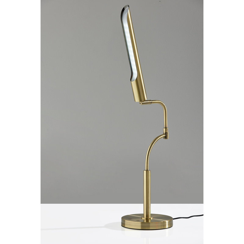 Metal Desk Lamp, Antique Brass