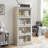 Glass Display Cabinet 4 Tier Glass Display Cabinet Storage Curio Cabinet With Flip Up Glass Doors, Collectors Showcase Toy Figure Organizers Rack, Bookcase For Living Room-1709238487