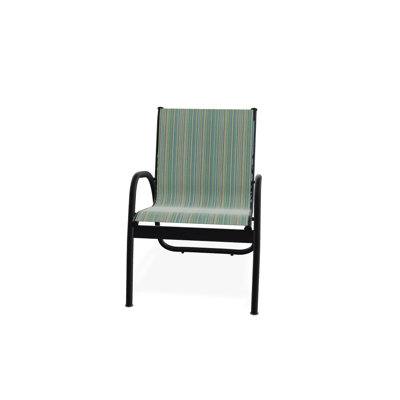 Premium All-Weather Wicker Outdoor Stacking Dining Armchair with Cushion