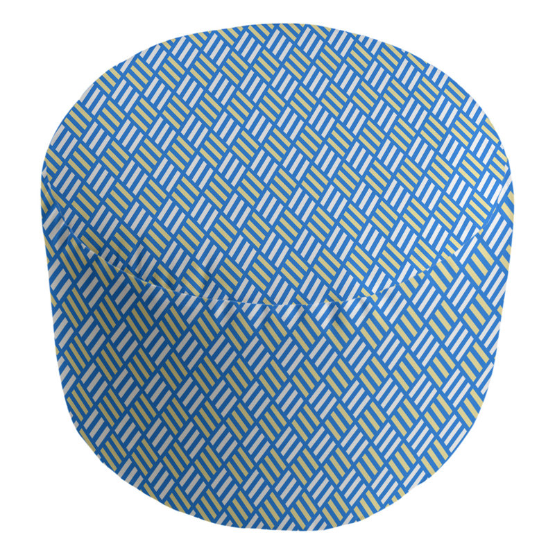 repose-pieds Avicia, Bleu / Blanc / Jaune