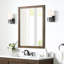Miroir mural encadré couleur amande l 28 po x H 36 po Ove Decors-1461023883