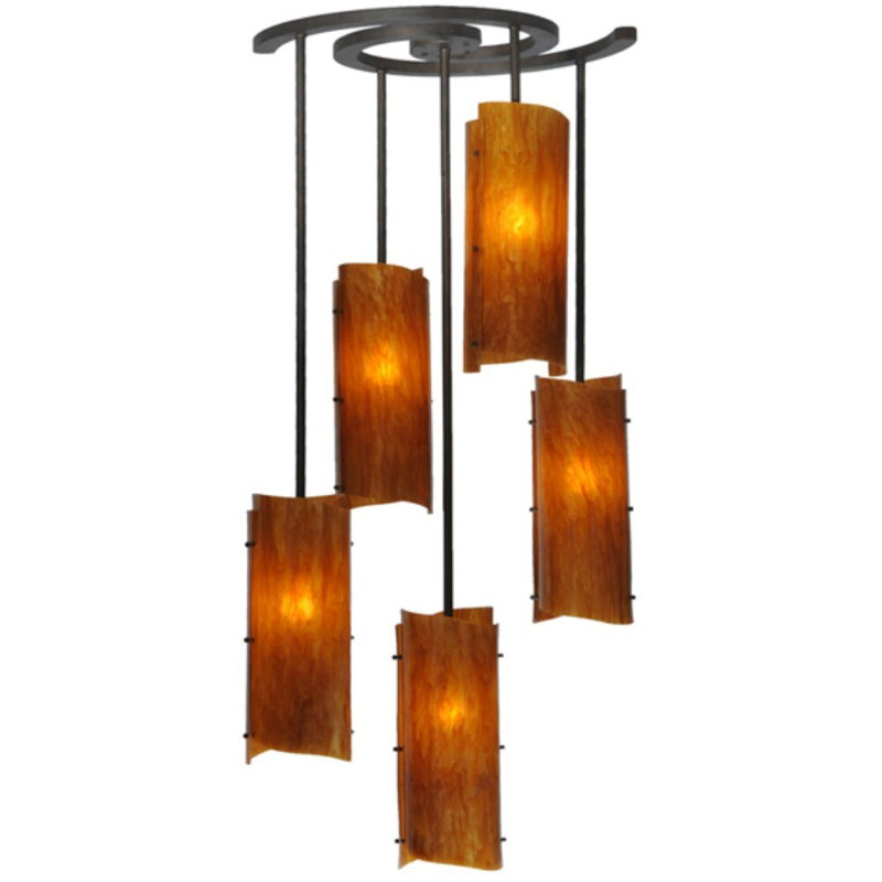 Lustre cylindrique à 5 lumières Nasire