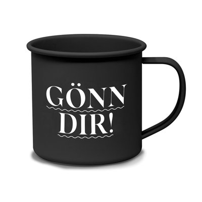 Powder-coated Metal Coffee Mug