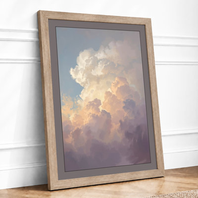 Cloud Light Modern - Framed Print