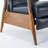 Wood Arm Push Back Recliner-1789355920