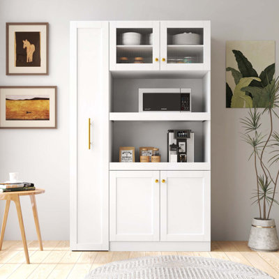 Armoire de cuisine avec étagère de rangement à 4 niveaux Farmhouse