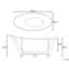 1750mm x 900mm Freestanding Soaking Acrylic Bathtub