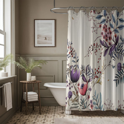 Whispering Flowers - Rideau de douche Premium