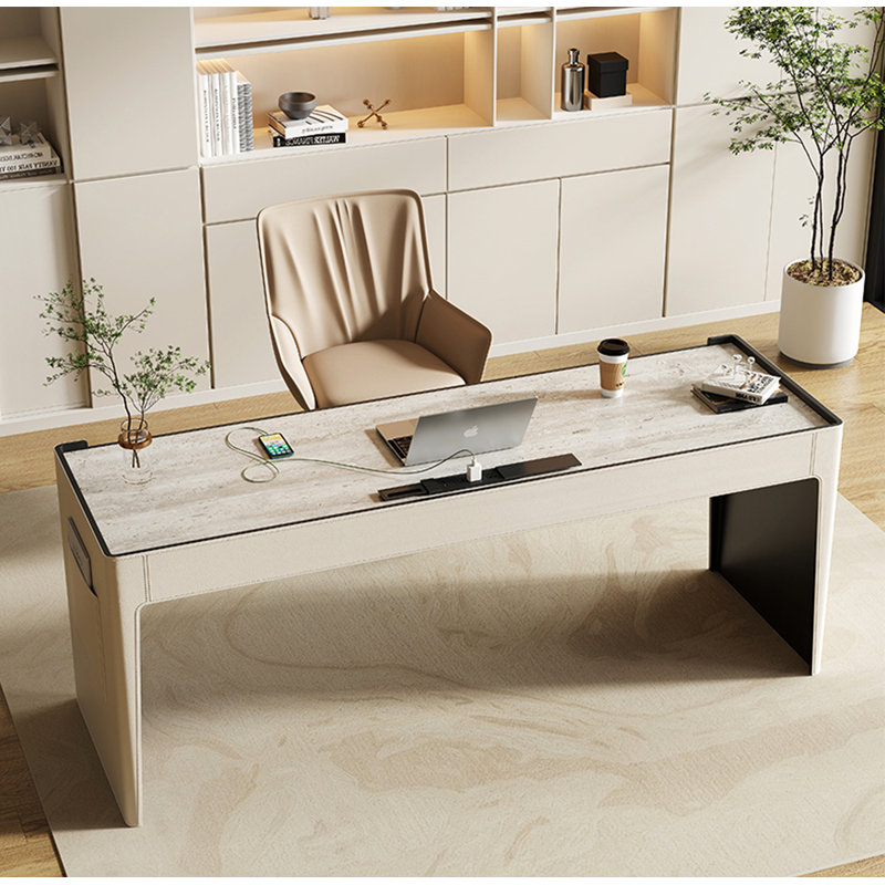 Bureau de table Italian Minimalist, H 29,5 po x l 70,9 po x P 23,6 po