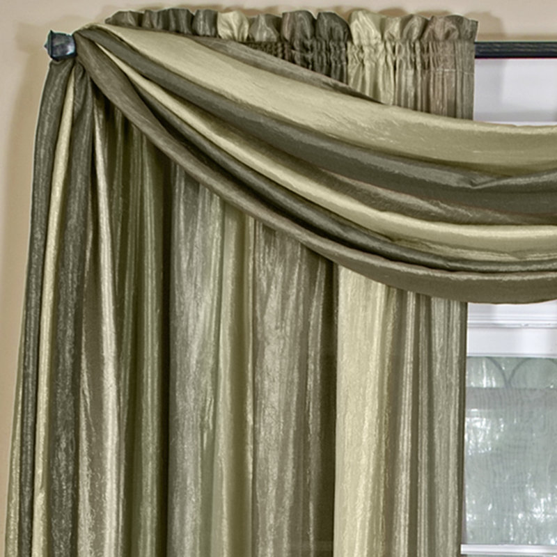 Velia Sheer Window Scarf, Sage