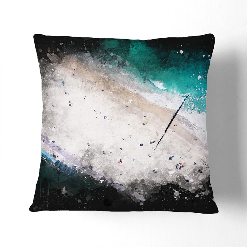 Bournemouth Beach Cushion with Filling, 55cm H x 55cm W x 20cm D