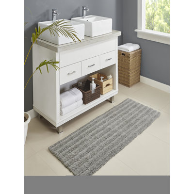 Tapis pour salle de bain en mélange de coton Genieve