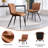 Modern faux leather side dining chair-1346871467