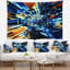 Tapisserie en forme de « abstract » dans le design fractal central-28489065