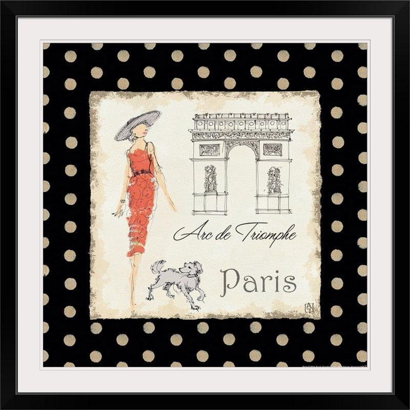 «Mesdames à Paris» par Aimy, impression, H 8 po x l 8 po x P 1,5 po, Toile