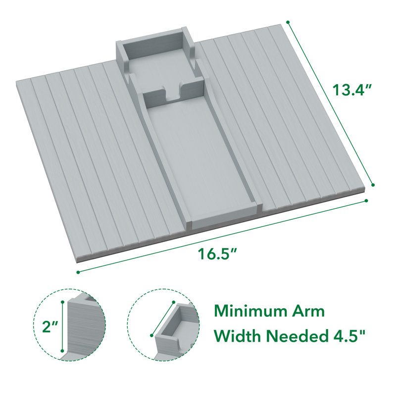 Porte-gobelet en bambou, plateau avec accoudoirs de canapé pliable avec conception anti-chute, organisateur de table d'appoint avec accoudoirs pour boissons, télécommandes et collations