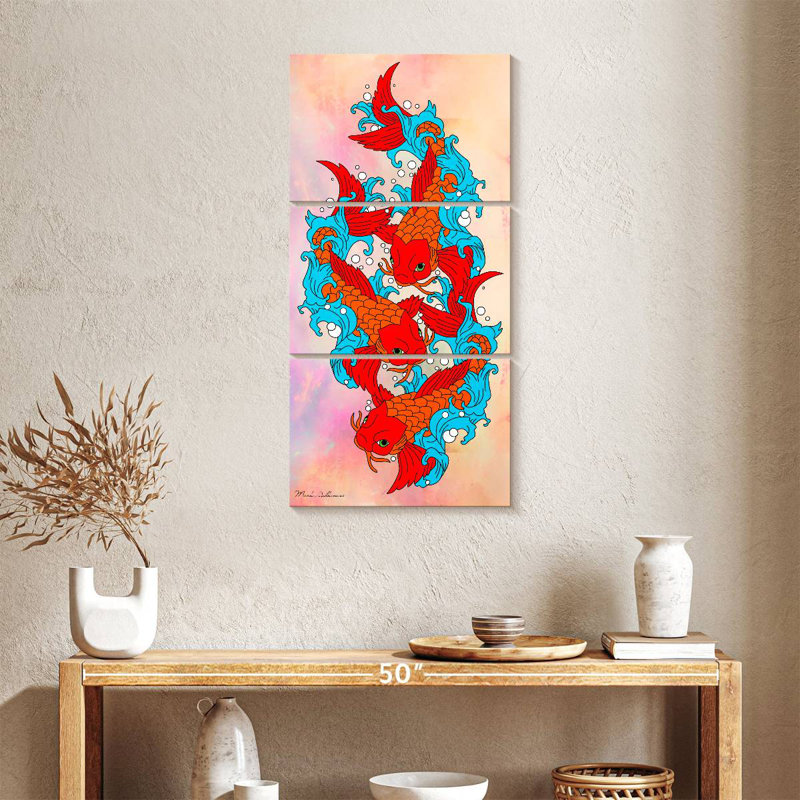Koi Fish V, H 38 po x l 18 po