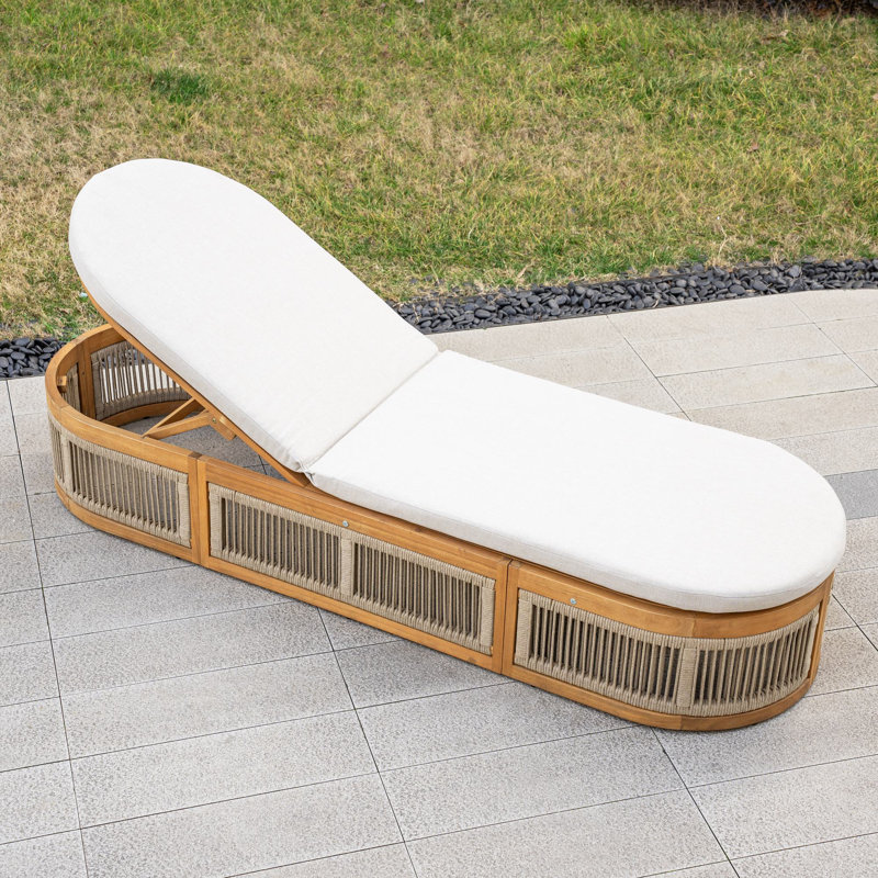 Acacia Reclining Outdoor Chaise Lounge