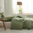 Linen Ruffled Duvet Cover Set-719712753-696302582