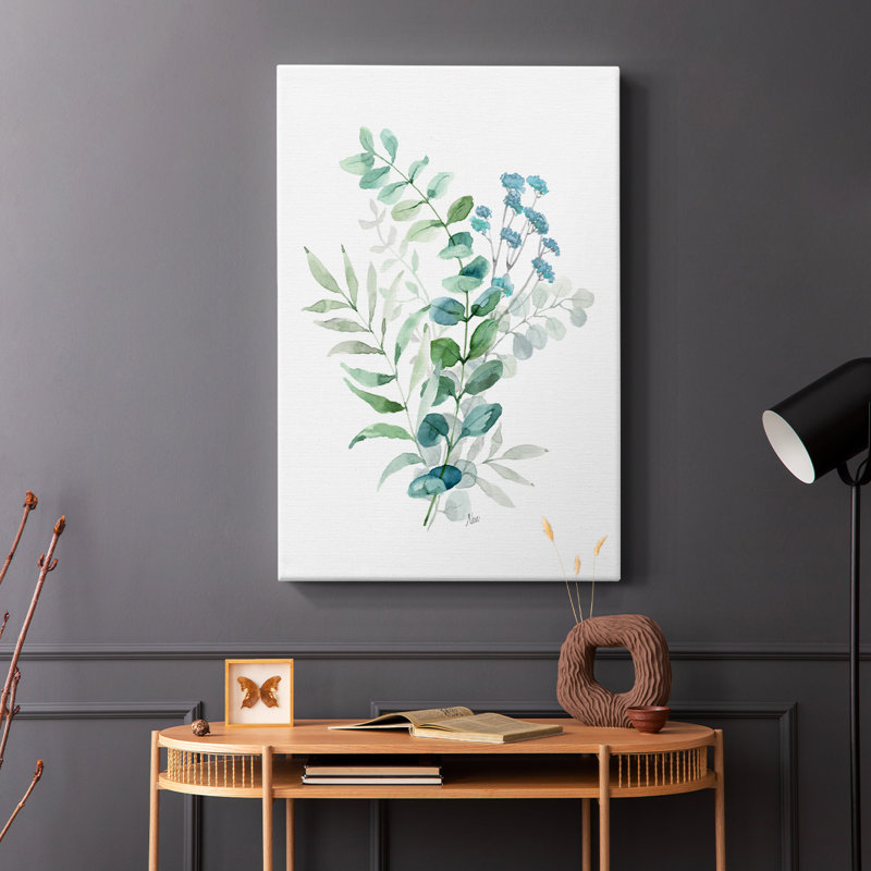 Eucalyptus bleu II - Cavas enveloppés de galerie, H 48 po x l 32 po