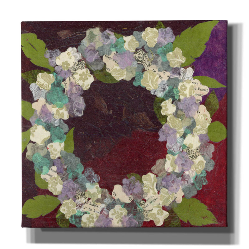 Toile épique Graffiti «Winter Wreath» par Jeri Hauth, 37 po x 37 po, H 37 po x l 37 po