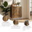 Commode 3 tiroirs moderne en noyer