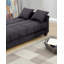 Canapé réglable multifonctionnel de salon contemporain avec revêtement en microfibre moelleuse, fonction de rangement et coussins inclus pour une détente confortable-1162893917