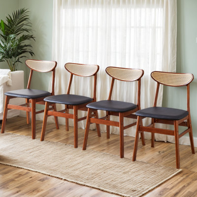 Ensemble de 4 chaises d'appoint rembourrées Charisa