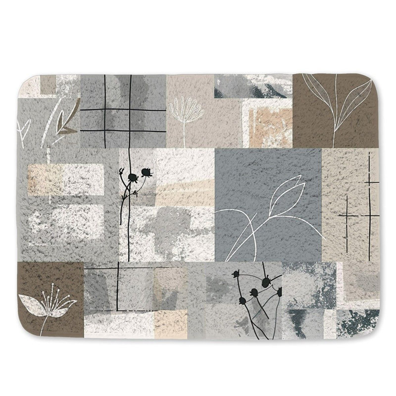 Kardarius Microfiber / Microsuede Non-Slip Bath Mat, 21" W x 34" L