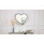 Miroir mural en forme de cœur 27,5 po Amla