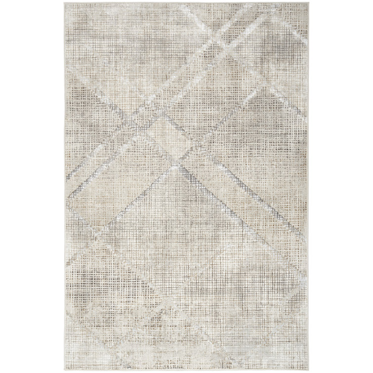 Dore Abstract Grey Area Rug