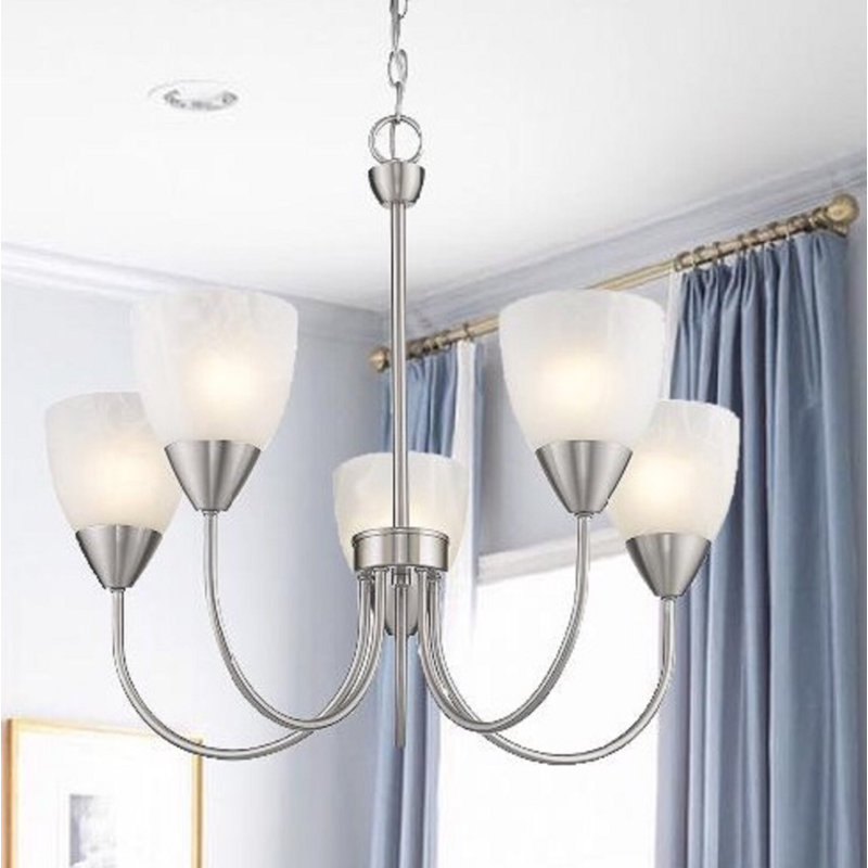 Lustre classique/traditionnel ombré 5 lumières Wentzel