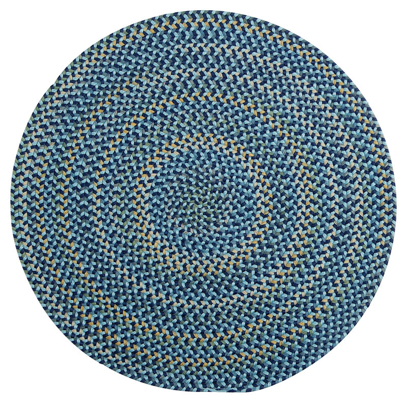 Ferid Reversible Area Rug - Blue, Round 11'