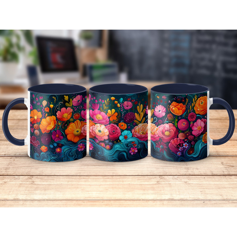 Ceramic Coffee Mug, Navy