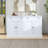 TREXM Kitchen Sideboard Storage Buffet Cabinet With 2 Drawers & 4 Doors Adjustable Shelves For Dining Room