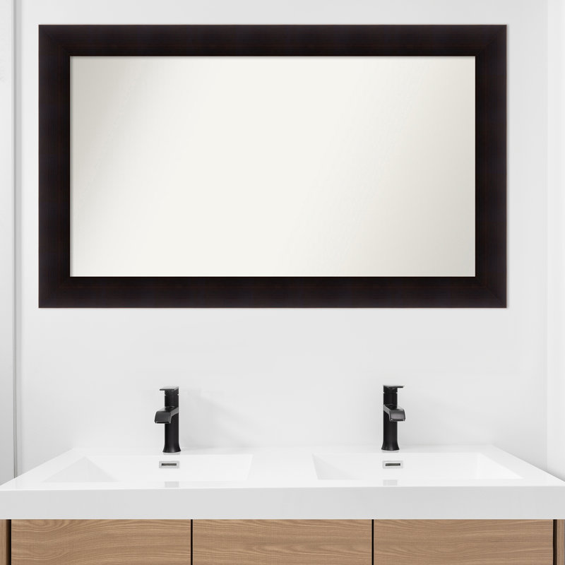 Miroir mural Jillissa, Rectangle, Noir, 27,75 po x 45,75 po