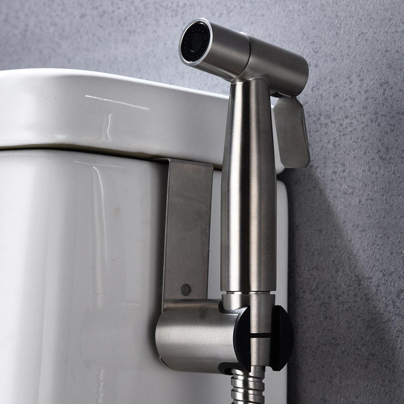 Robinet de bidet horizontal à large entraxe, Argent
