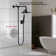 Derengge Shower Head Combo With 8 Inch Shower Head, 5 Function Handheld Showerhead