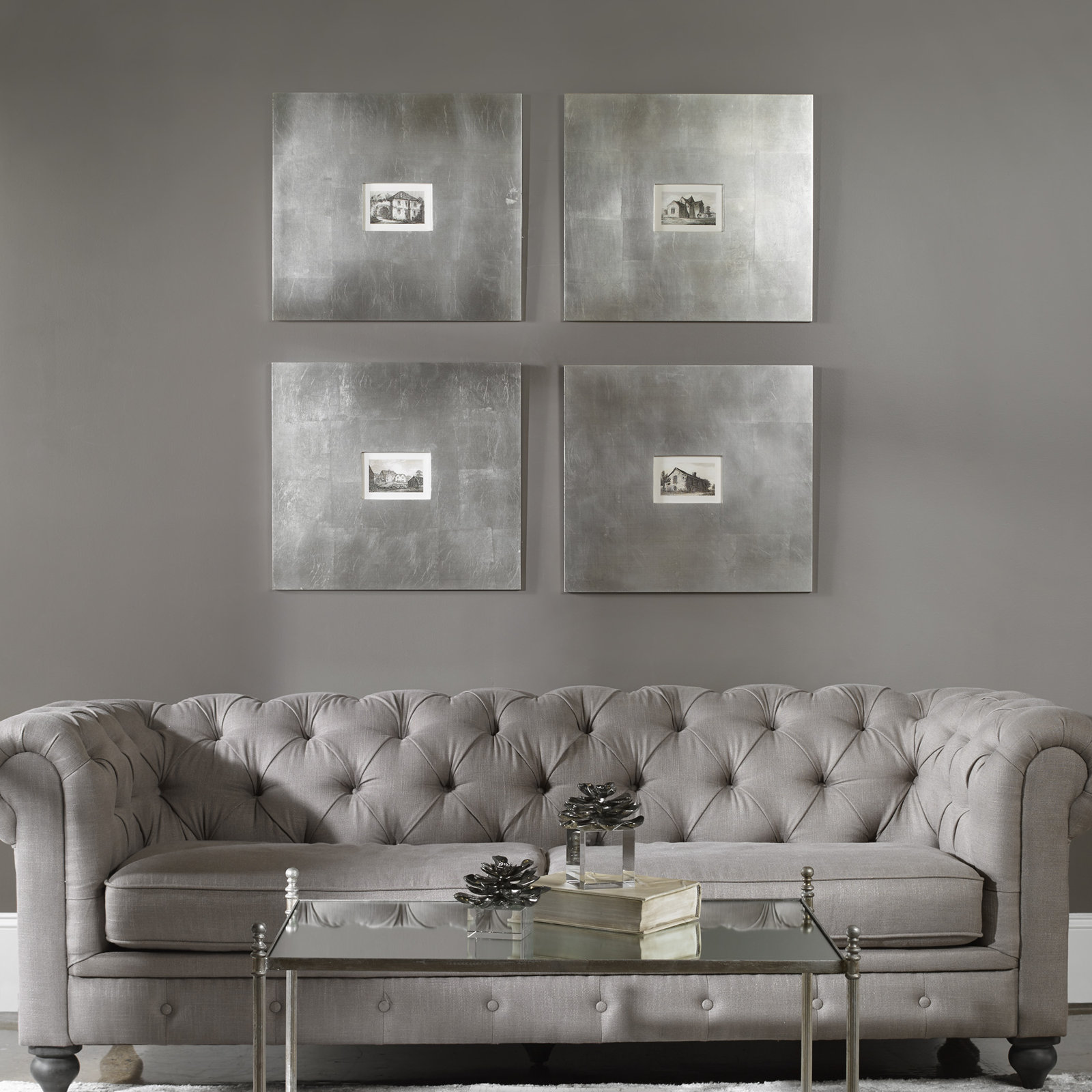Historical Buildings 4-Piece Print Set