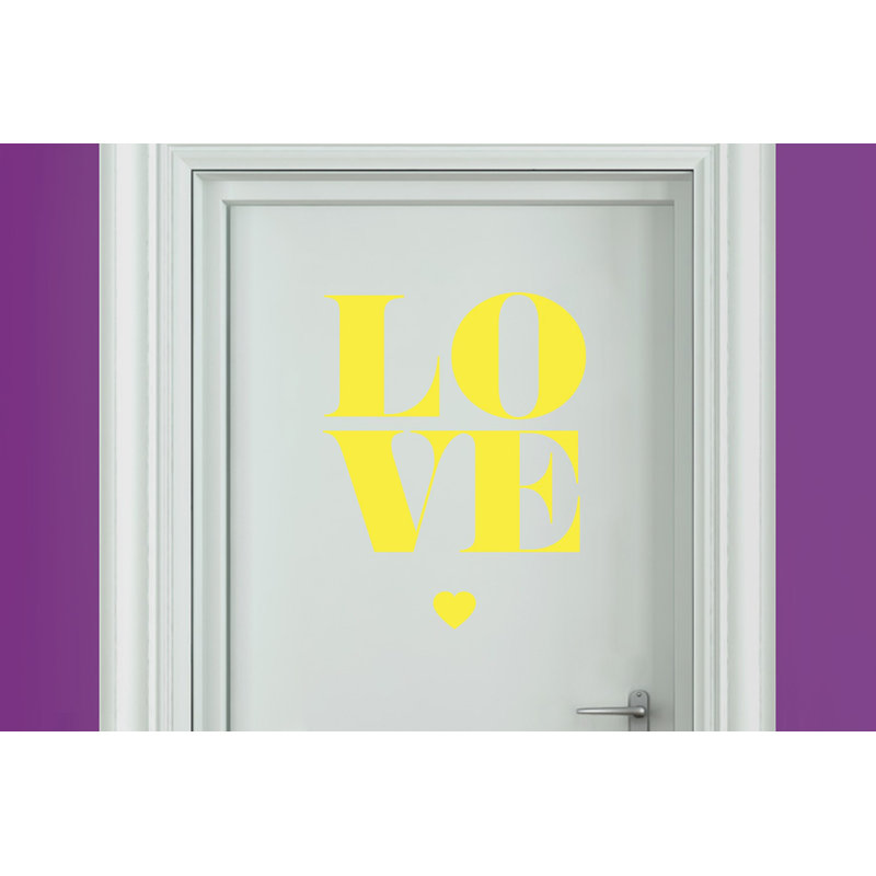 Wall Decal, Bright Yellow