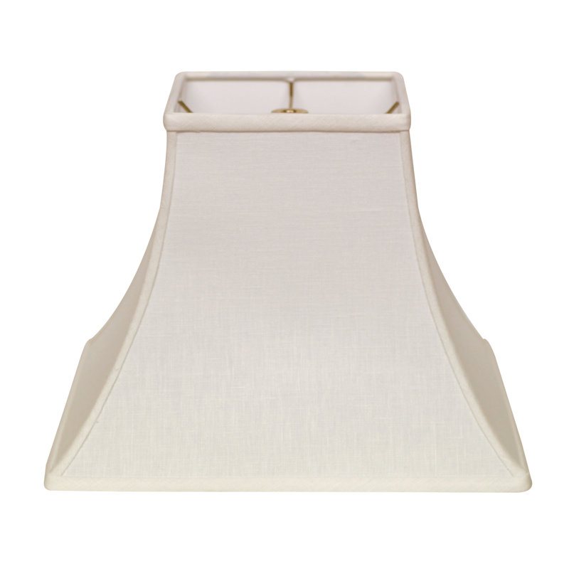 Linen Bell Lamp Shade, White, 10" H x 12" W x 12" D