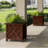  Lattice Planter Box 2-Pack, Brown-367224042