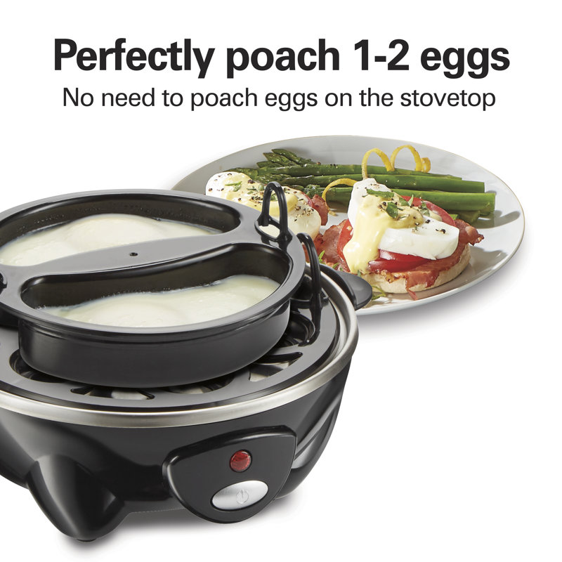 Hamilton Beach Black 14-Egg Electric Cooker and Steamer