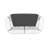 61.25'' Wide Curved Wicker Loveseat with Cushions-417031049